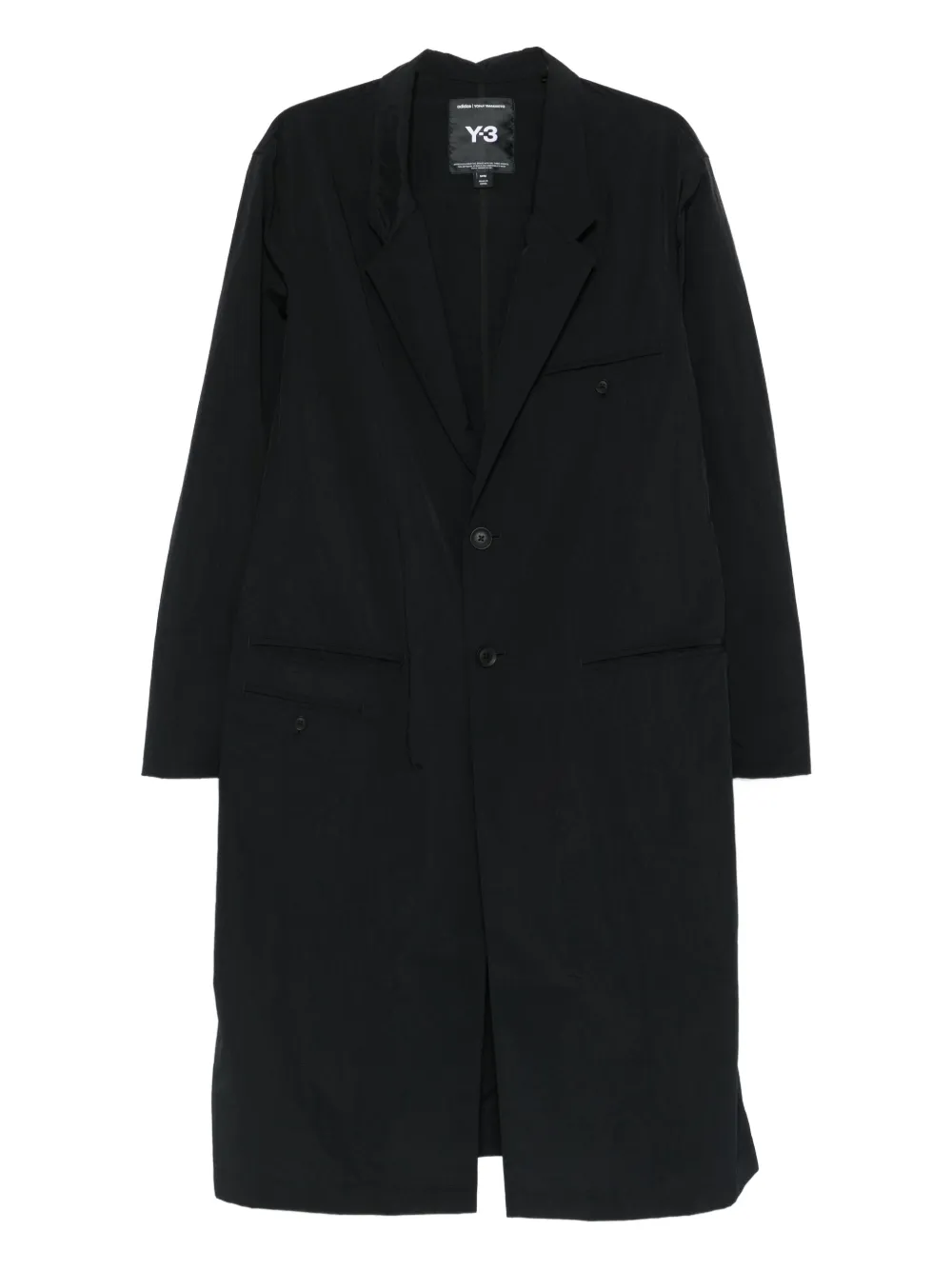 Y-3 welt-pockets coat | Black | Image 1