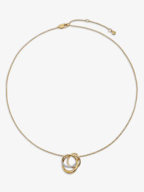 Monica Vinader interlocking-circles diamond necklace