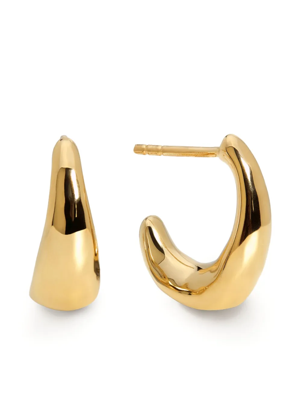 Monica Vinader small Antica hoops - Oro