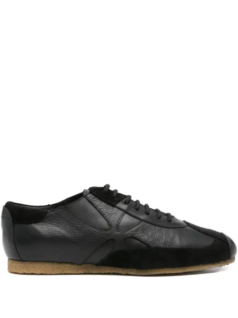Stefan Cooke leather lace-up trainers