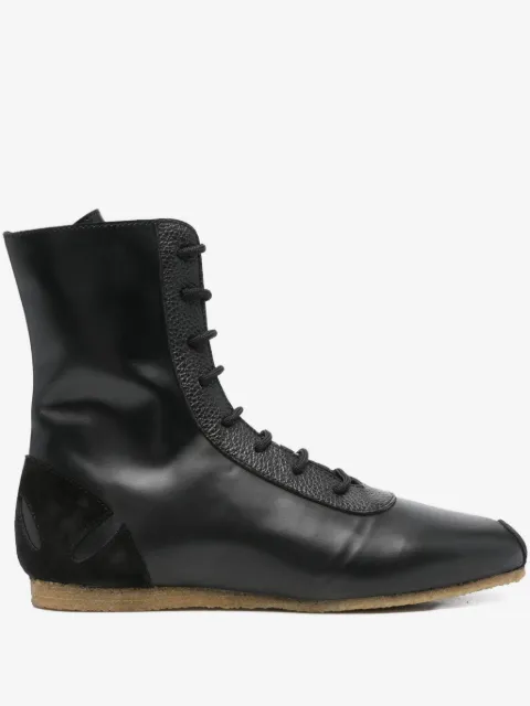 Stefan Cooke lace-up leather sneakers