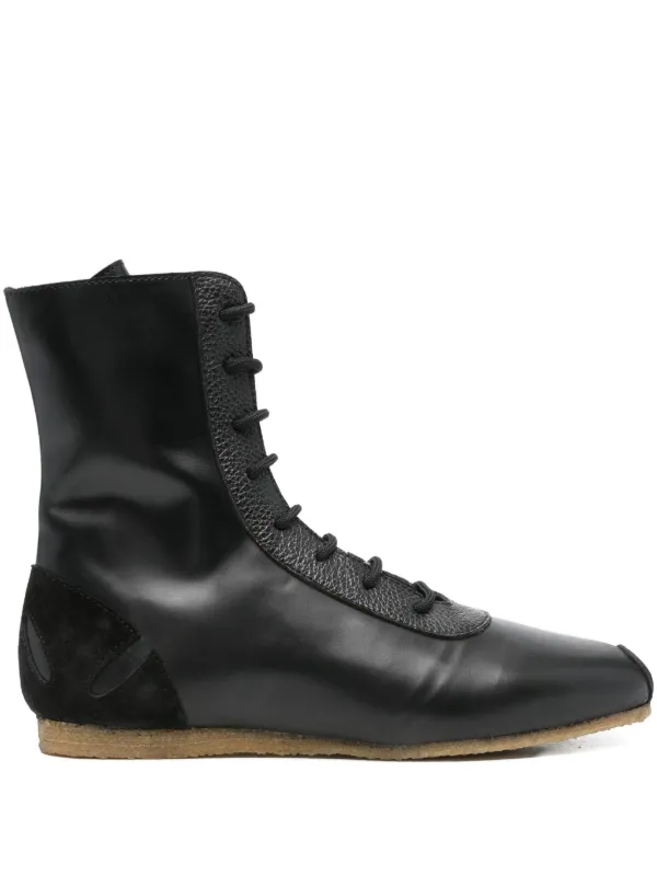 Stefan Cooke レースアップ レザースニーカー | ブラック | FARFETCH JP