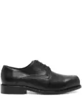 Stefan Cooke slashed square toe derby shoes - Black