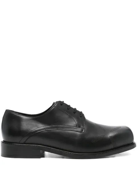 Stefan Cooke slashed square toe derby shoes