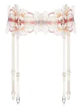 Zhilyova floral-embroidery garter belt - Neutrals