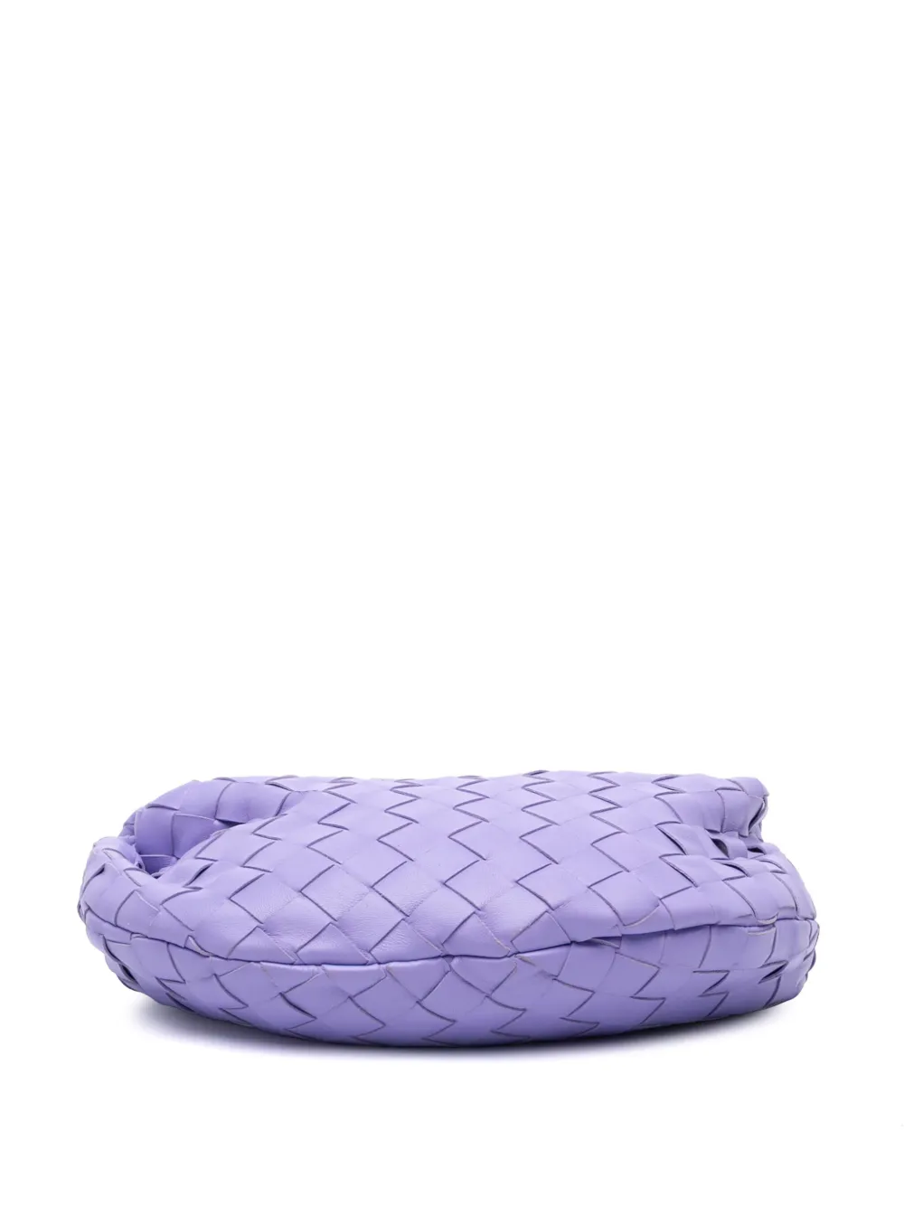 Pre-owned Bottega Veneta 2012-2025 Mini Nappa Intrecciato Jodie Hobo Bag In Purple
