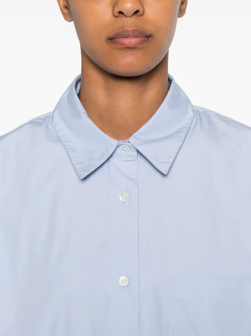 Bellerose Button-fastening Pocket Shirt In Blue
