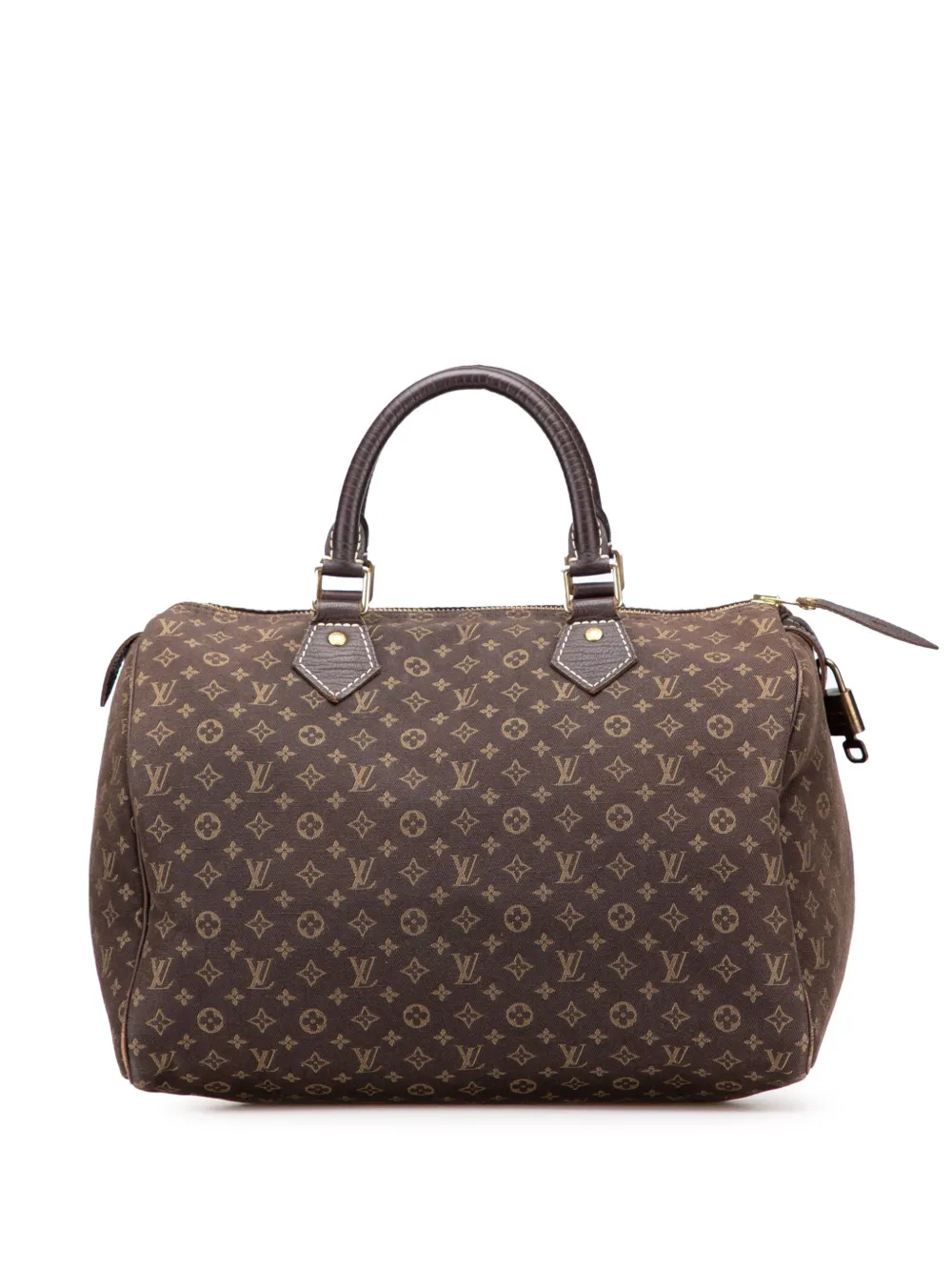Louis Vuitton Pre-Owned 2006 モノグラム ミニ ラン スピーディ 30 ボストンバッグ - ブラウン Louis Vuitton Pre-Owned 2006 モノグラム ミニ ラン スピーディ 30 ボストンバッグ - ブラウン