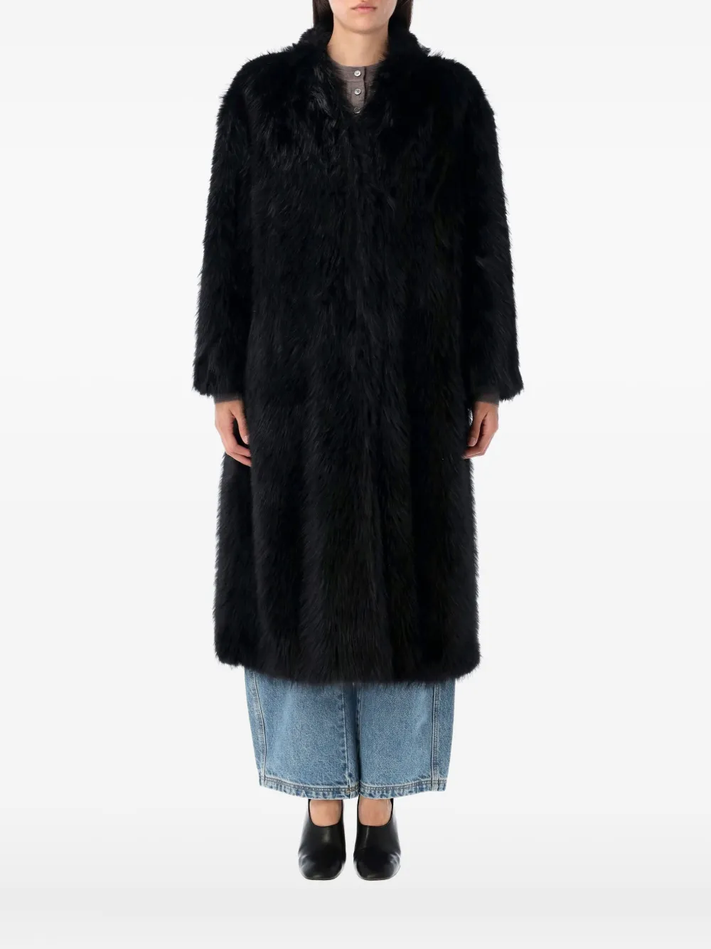Sword Eco Fox long coat - Nero