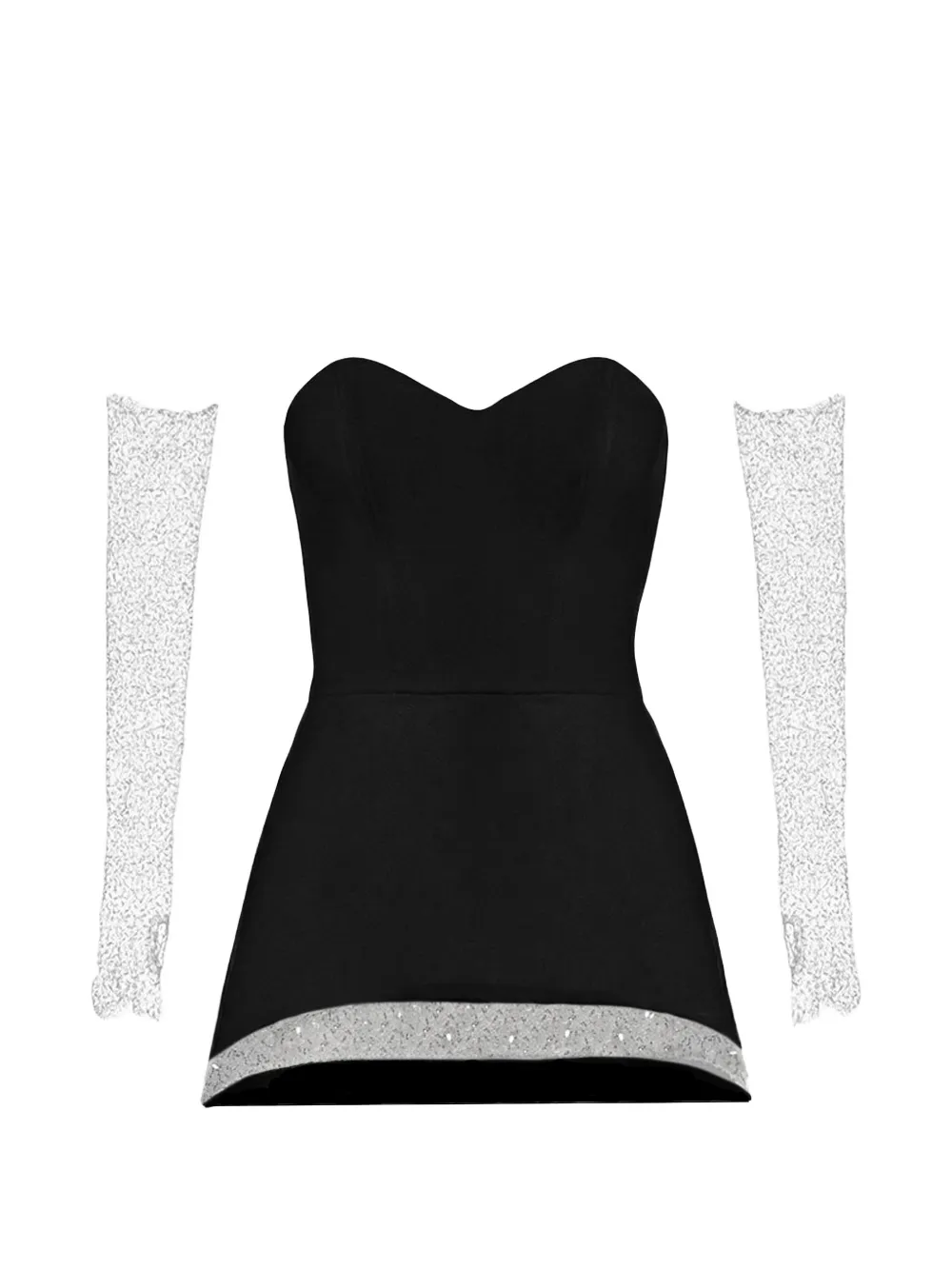 Vestiaire d'un Oiseau Libre Dina embellished off-shoulder dress