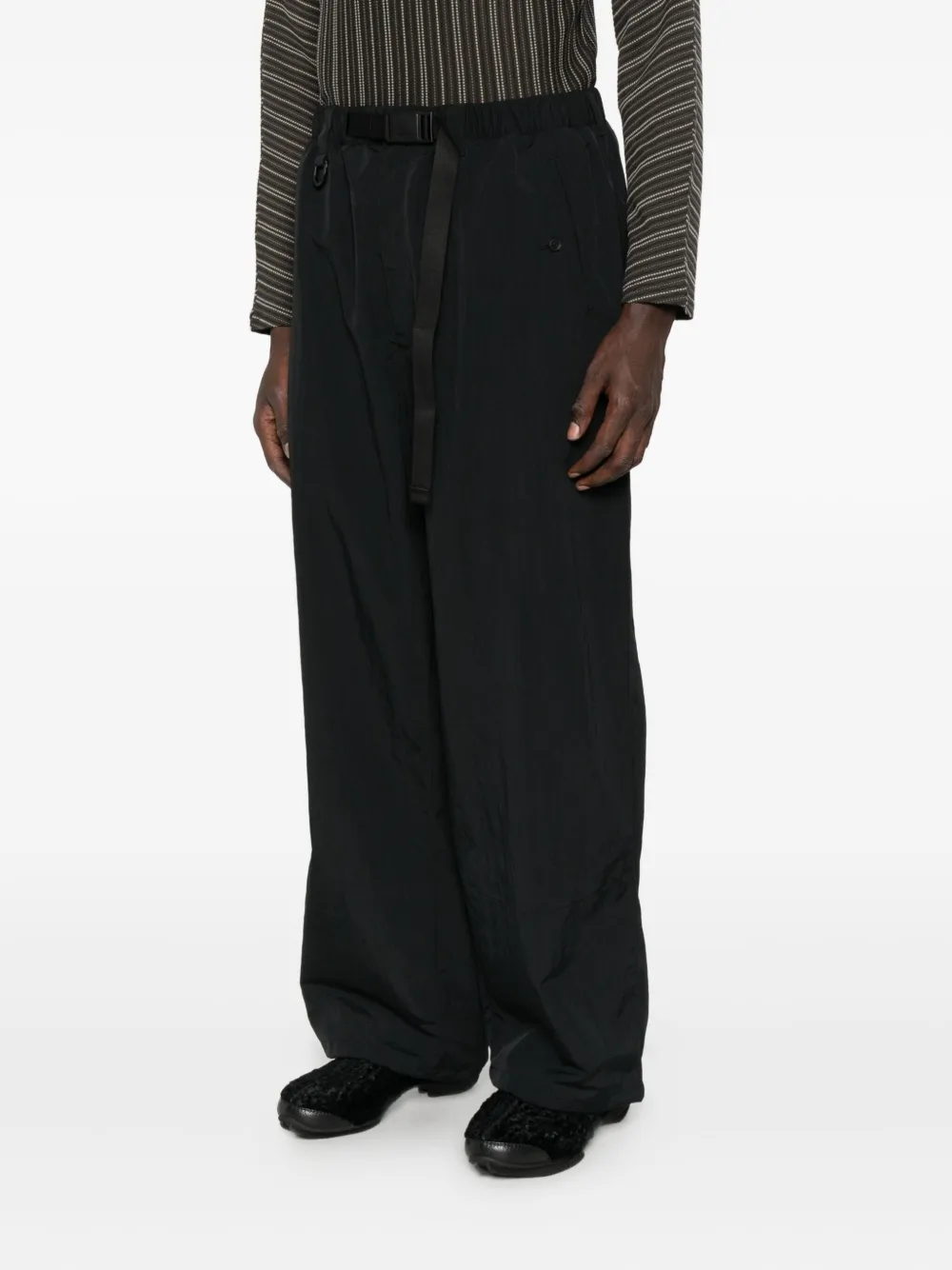 Y-3 buckle-fastening pocket trousers Zwart
