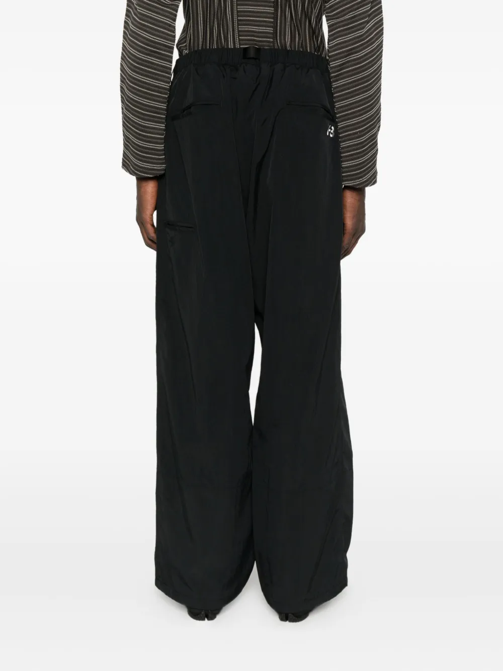 Y-3 buckle-fastening pocket trousers Zwart