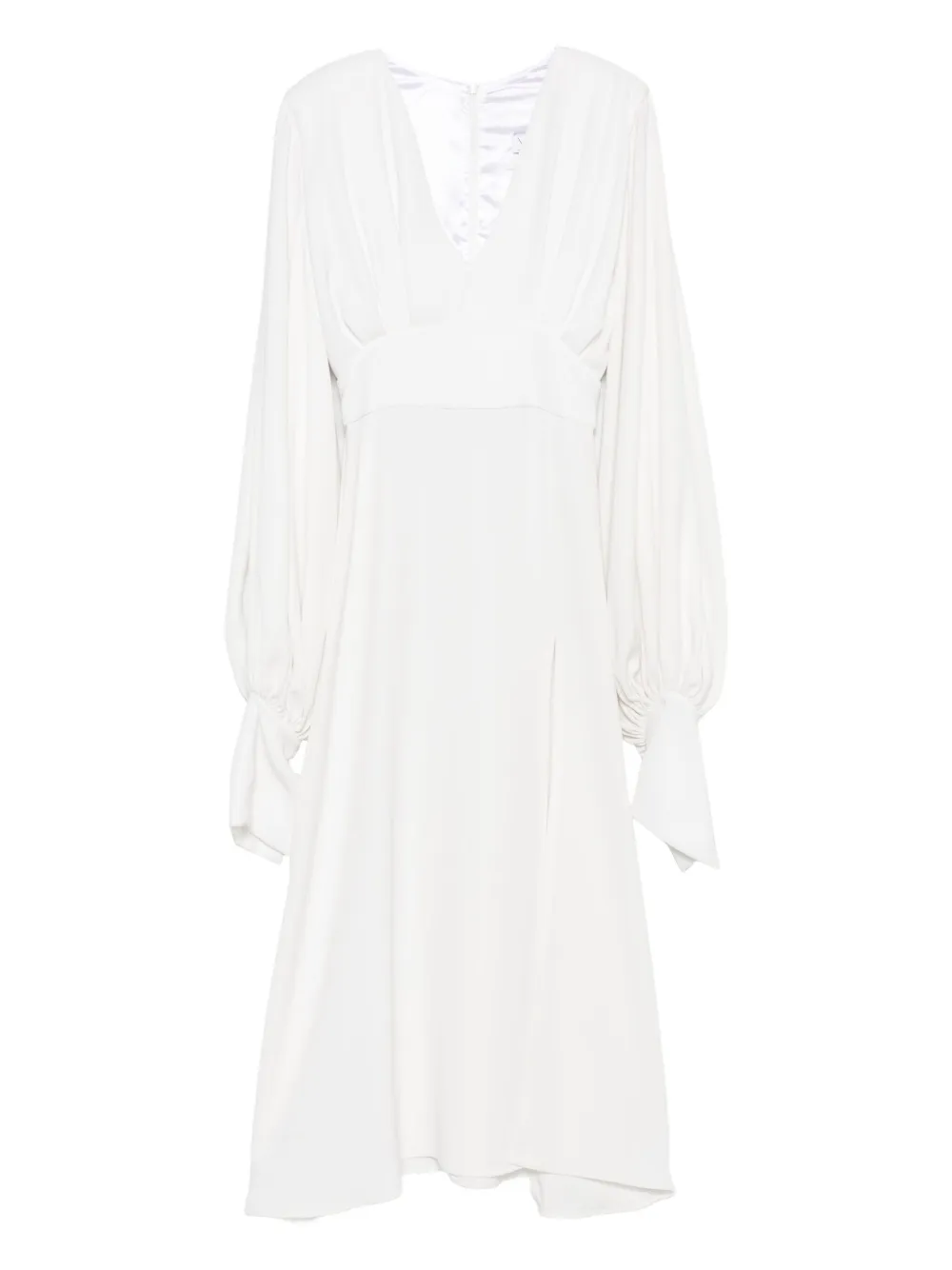 Vestiaire d'un Oiseau Libre Venice V-neck midi dress | White | Image 1