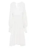 Vestiaire d'un Oiseau Libre Venice V-neck midi dress - White