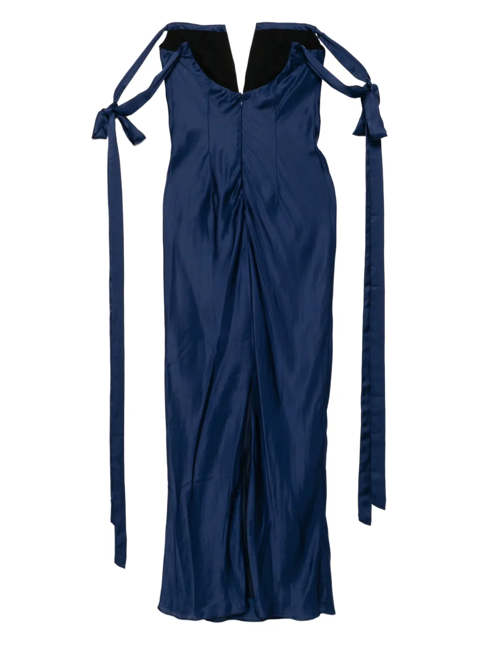 Alejandra Alonso Rojas Avondjurk met watervalhals - Blauw