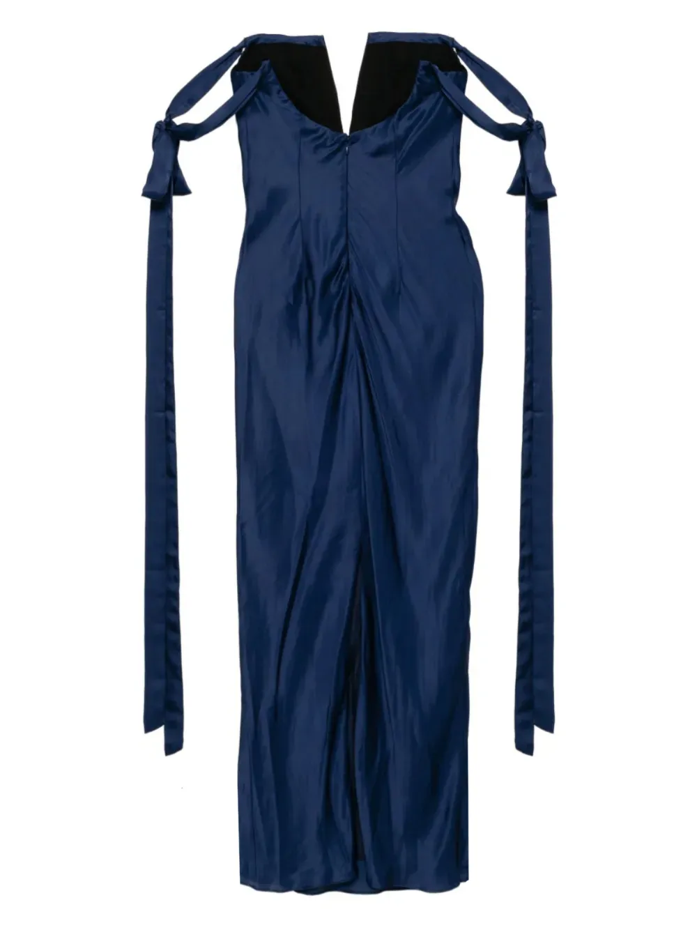 Alejandra Alonso Rojas Avondjurk met watervalhals Blauw