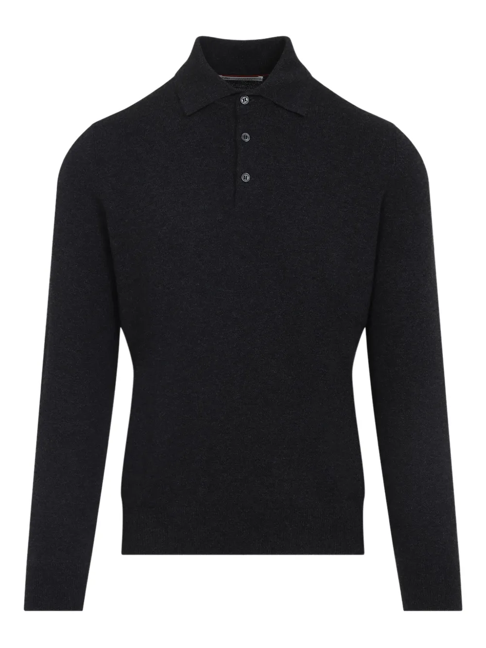 Brunello Cucinelli long-sleeve polo shirt Grijs