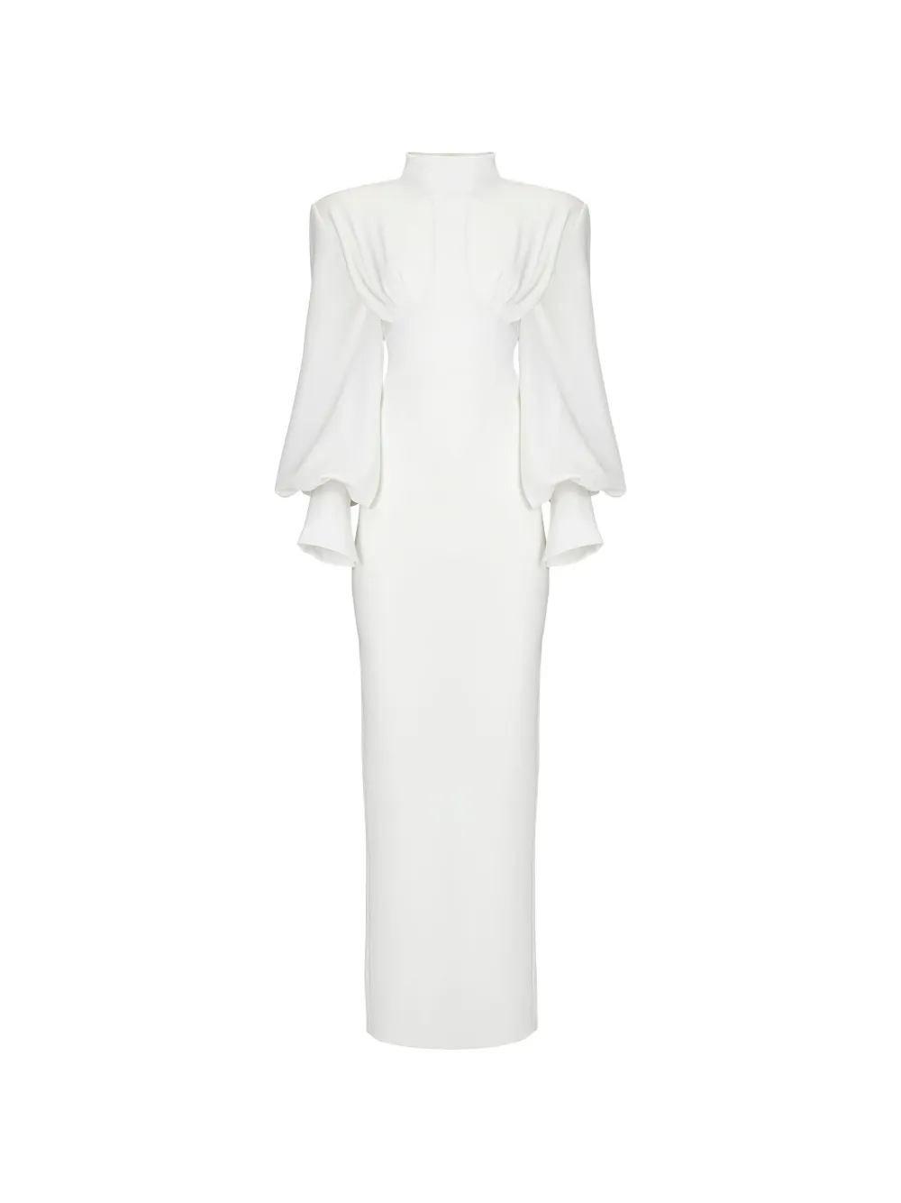 Vestiaire d'un Oiseau Libre Pearl high-neck maxi dress - Bianco