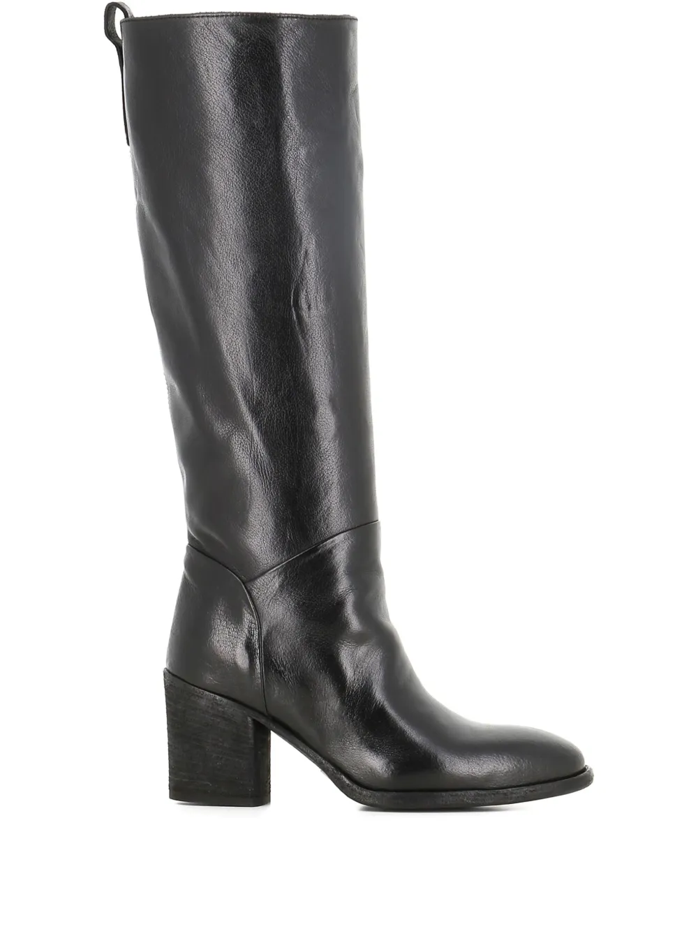 Officine Creative leather block-heel boots Black