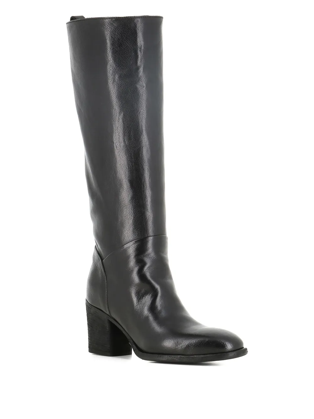 Officine Creative leather block-heel boots Black