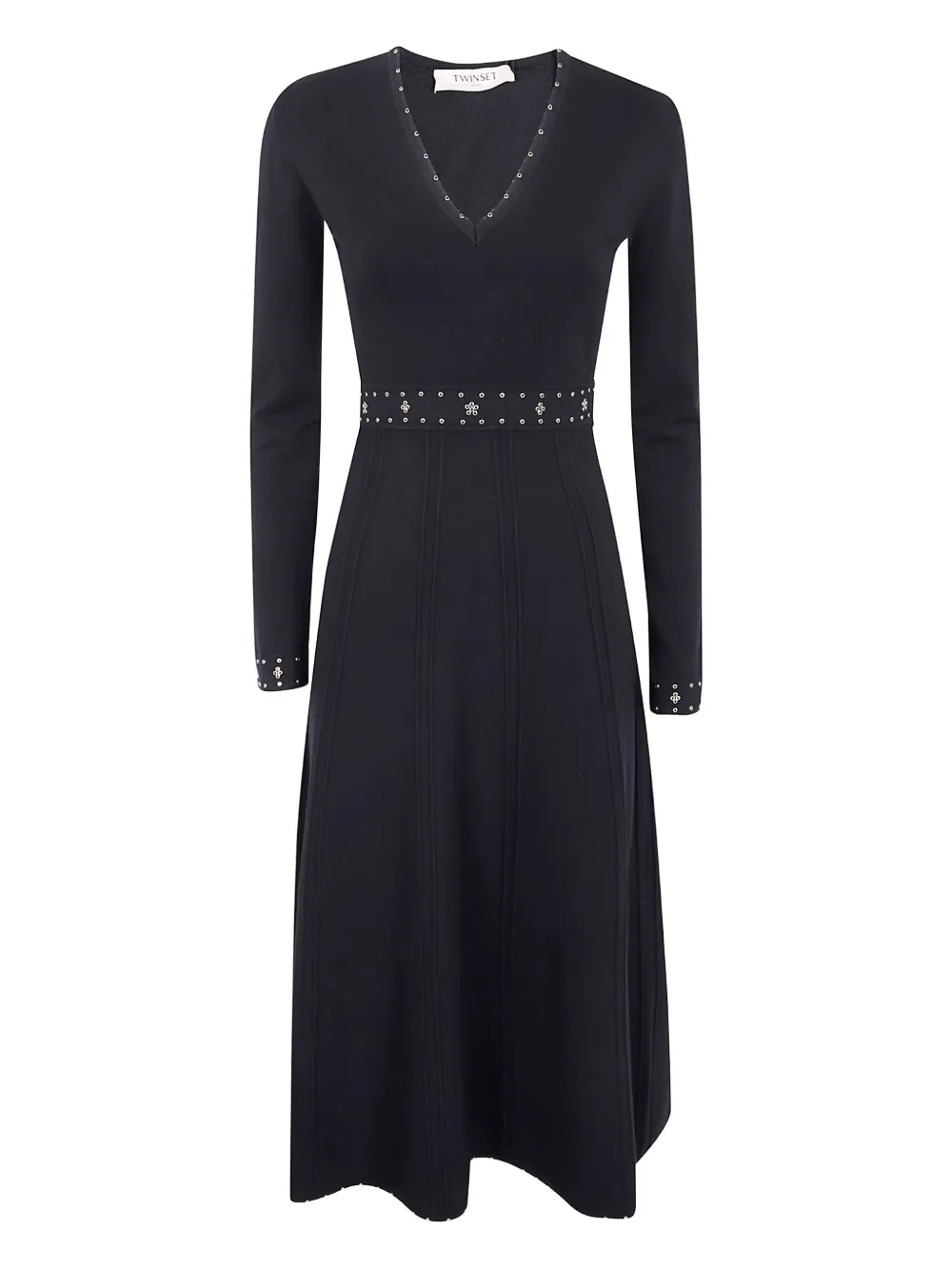 TWINSET embellished v-neck dress Zwart