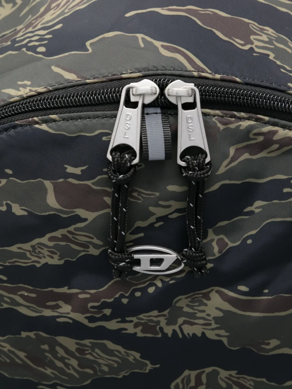 Diesel Rugzak met camouflageprint Groen