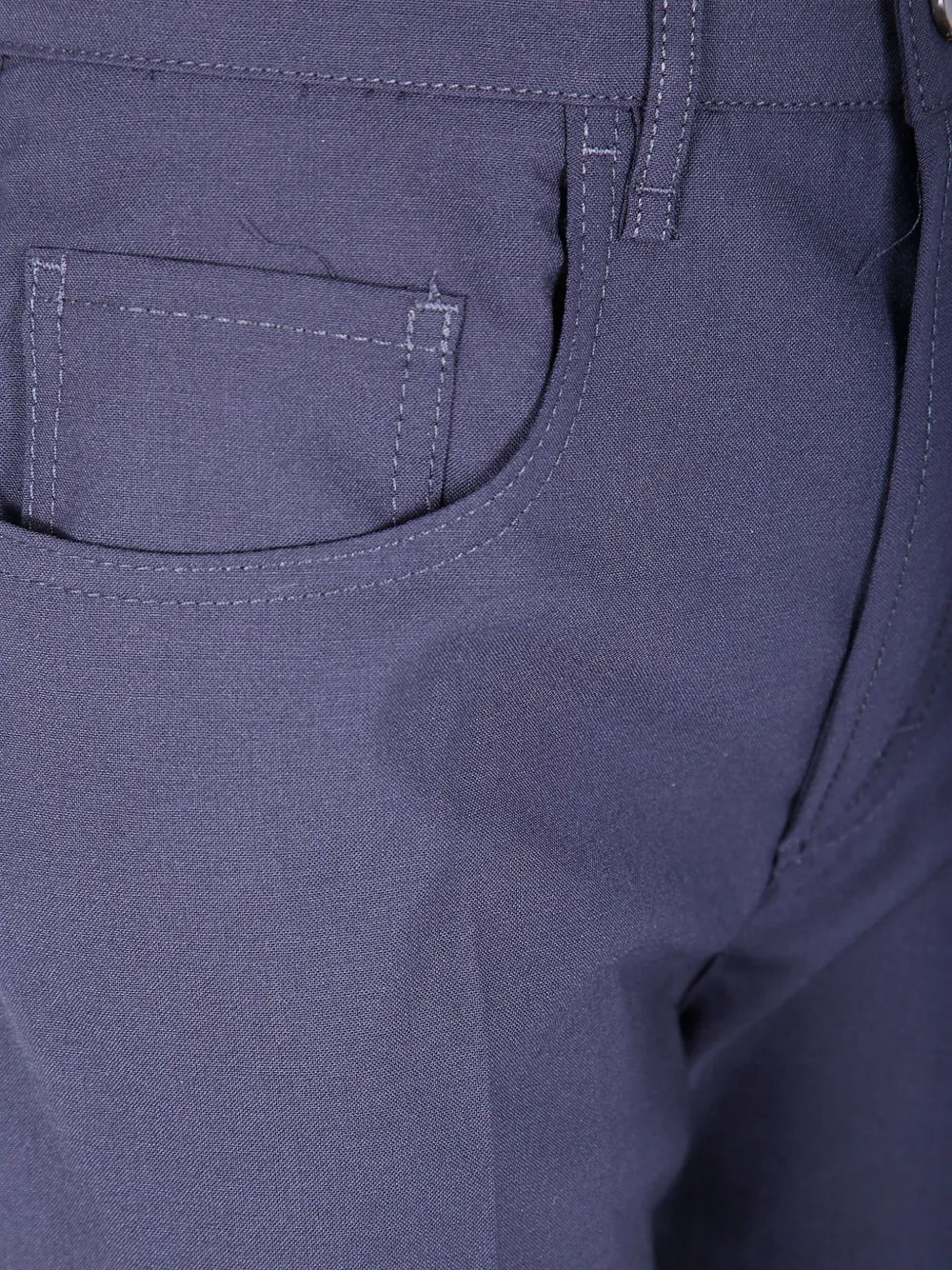 Seventy Flared Wool Trousers In Blue