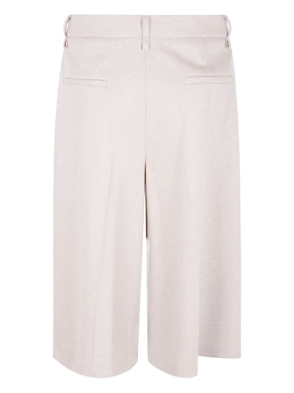 Seventy pressed-crease cotton shorts - Beige