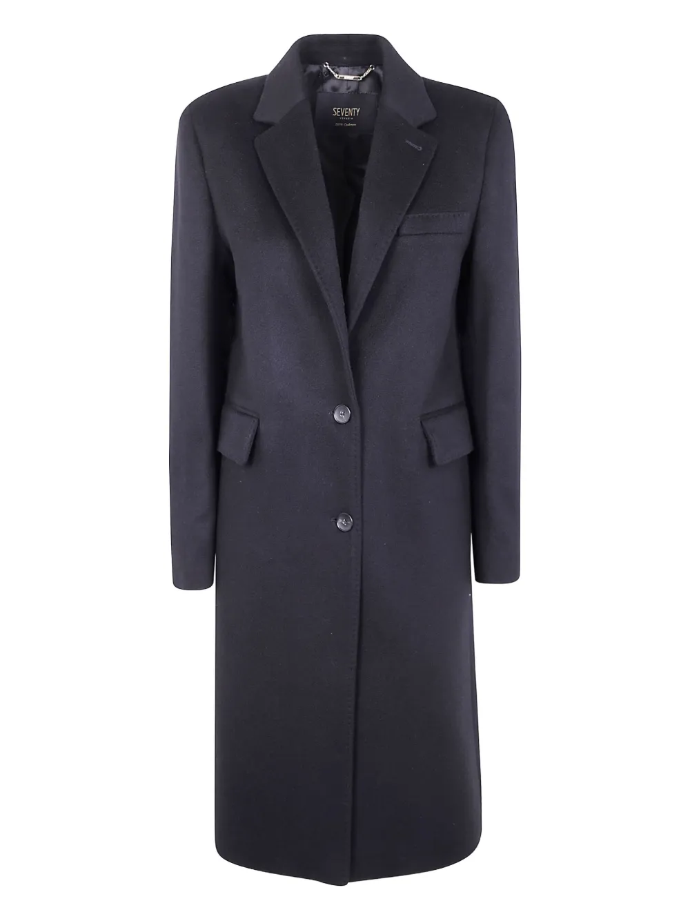 Seventy Notched-lapel Coat In Black