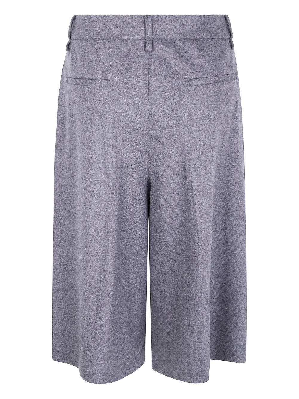 Seventy button-fastening cotton shorts - Grijs