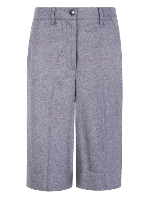 Seventy button-fastening cotton shorts