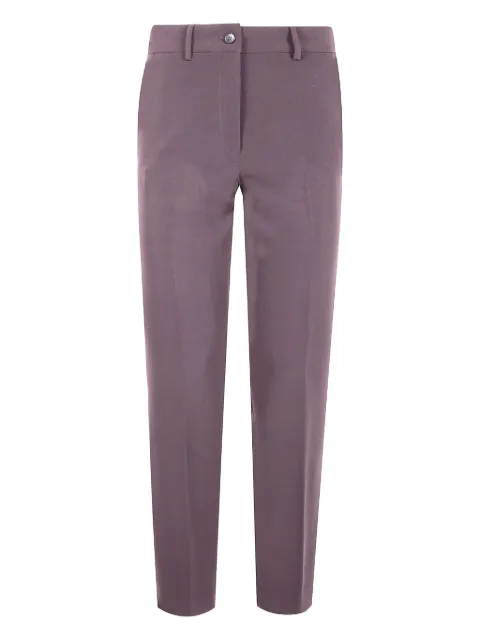 Seventy logo-plaque trousers