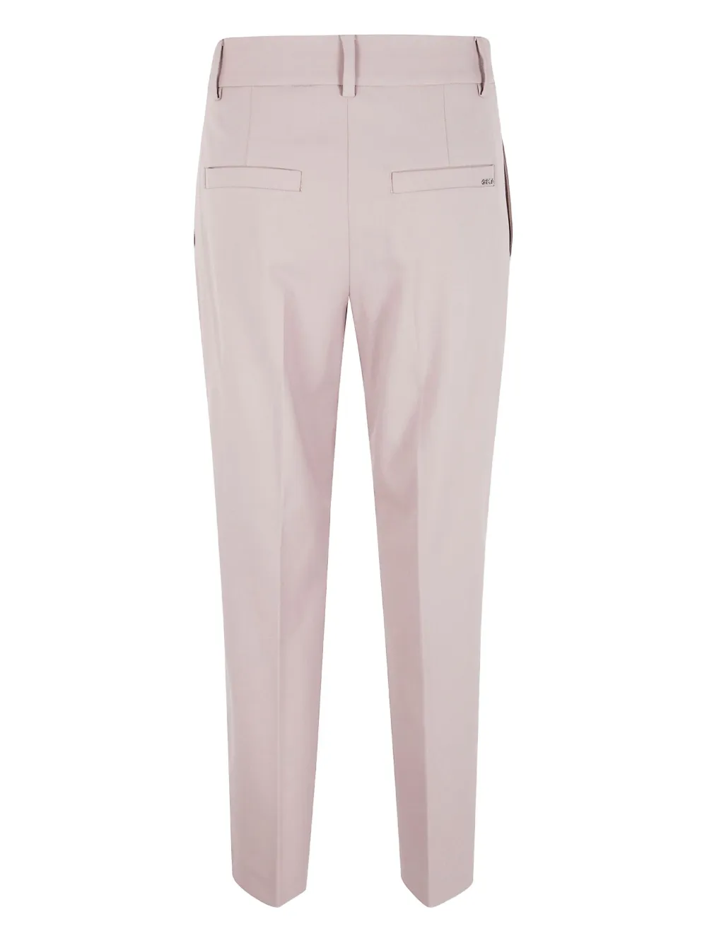 Seventy pocket-logo detail trousers - Roze