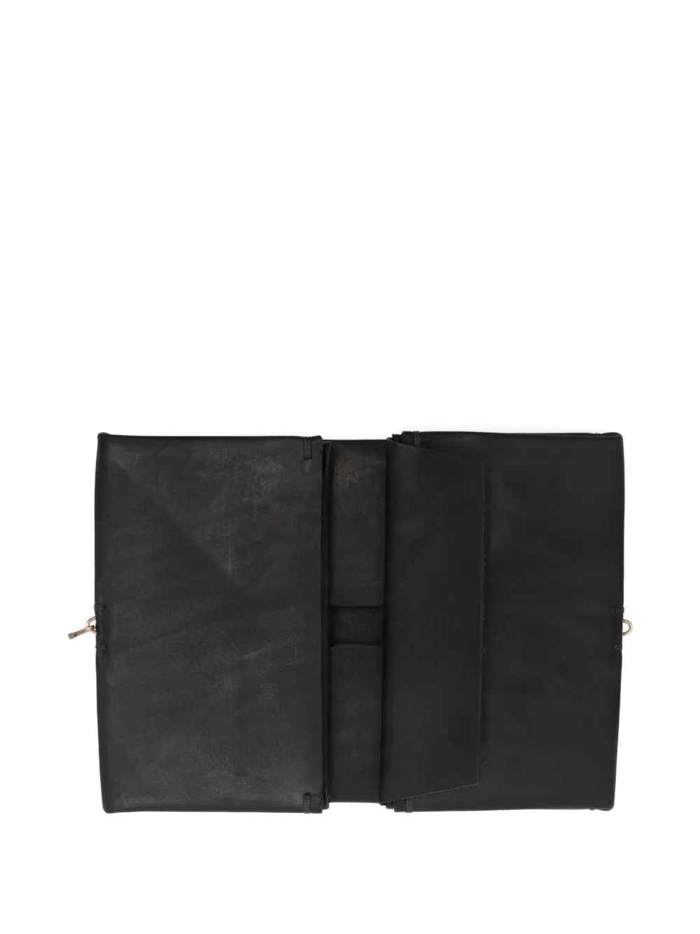 Ma+ Leather Flap Cardholder In Black
