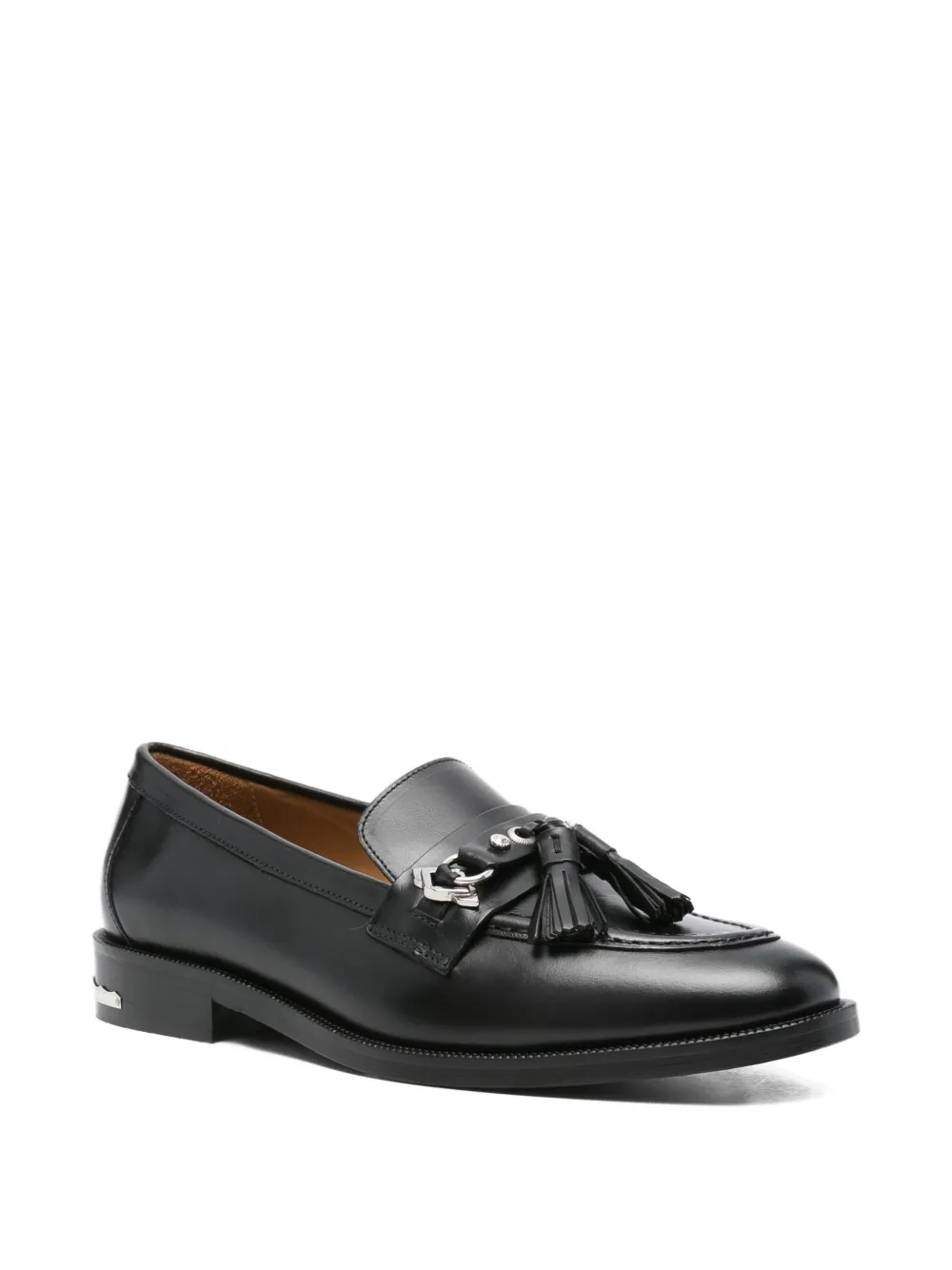 Toga Virilis Loafers verfraaid met kwastjes en metalen detail - Zwart
