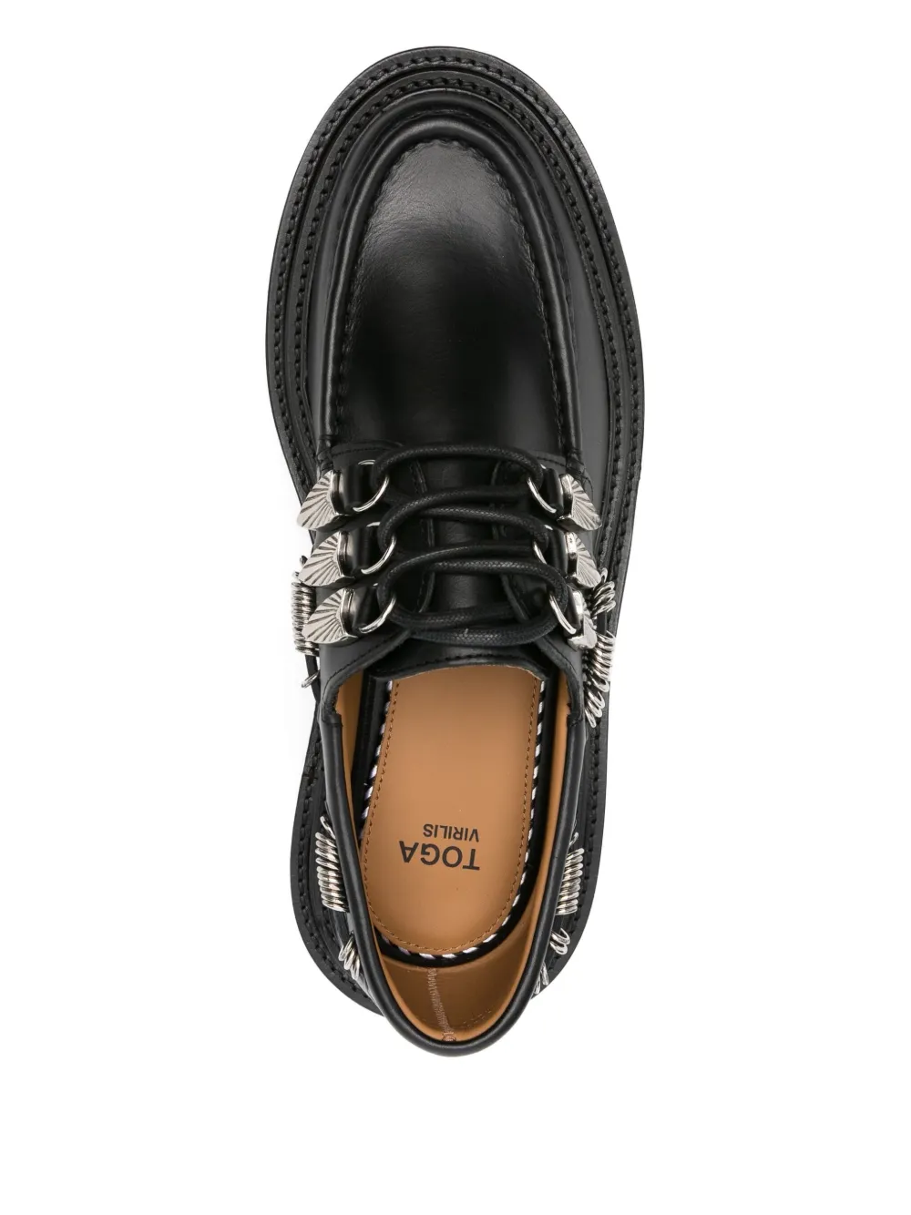 Toga Virilis leather loafers Black