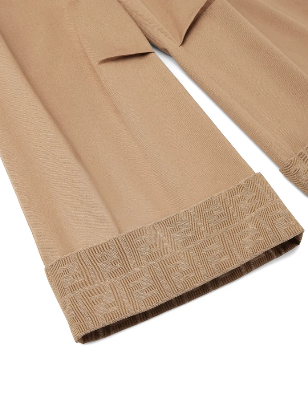 Fendi Kids Broek met knoopsluiting Beige