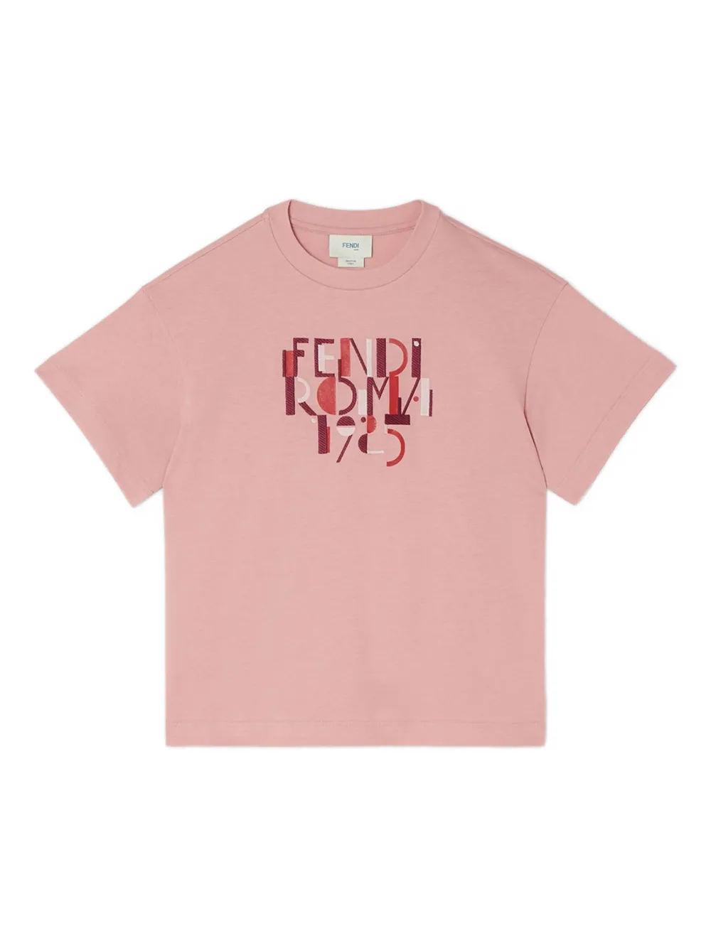 Fendi Kids graphic-print T-shirt - Rosa