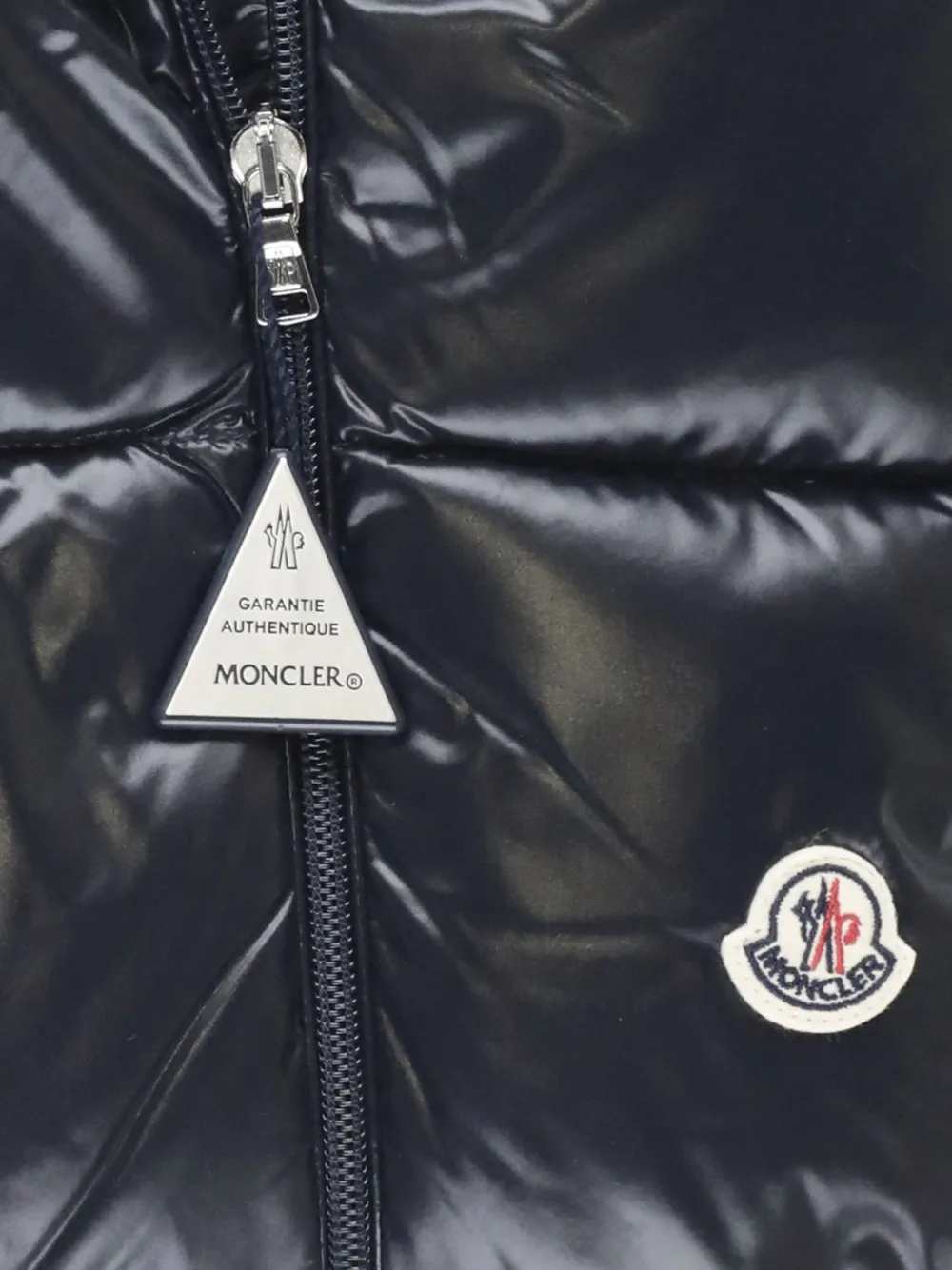 Moncler Enfant Gewatteerde slaapzak met logopatch Zwart