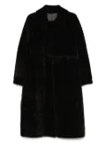Manzoni 24 shearling collared coat - Brown