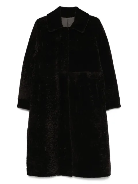 Manzoni 24 shearling collared coat