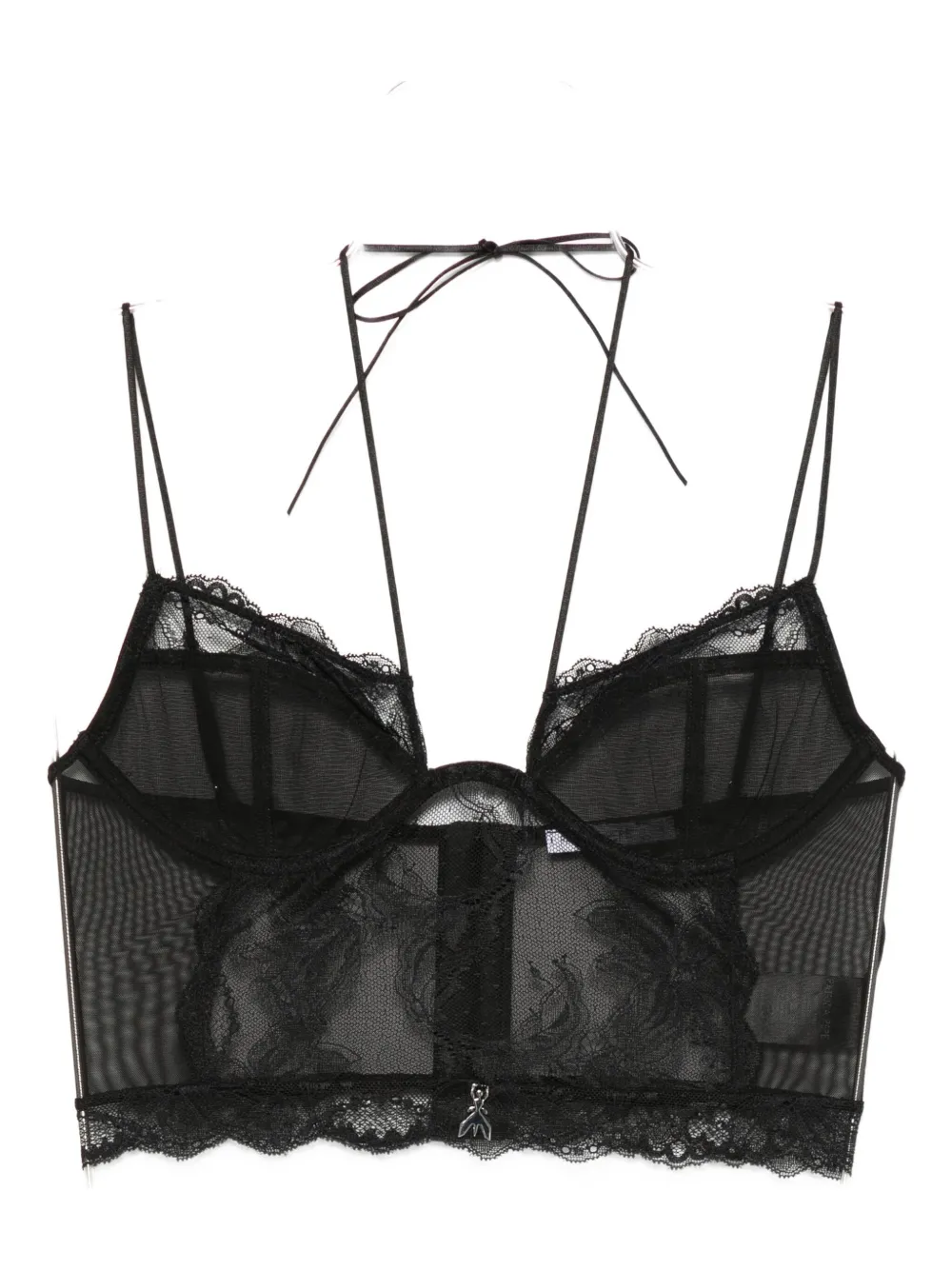 Patrizia Pepe lace bustier bra - Nero