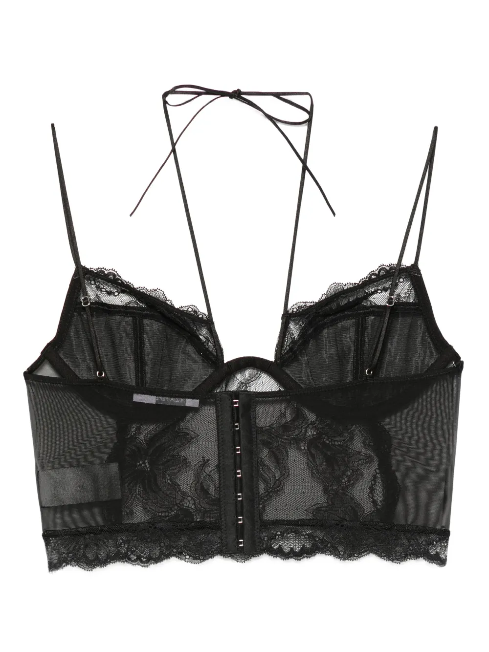 Patrizia Pepe Bustier-bh met kant Zwart