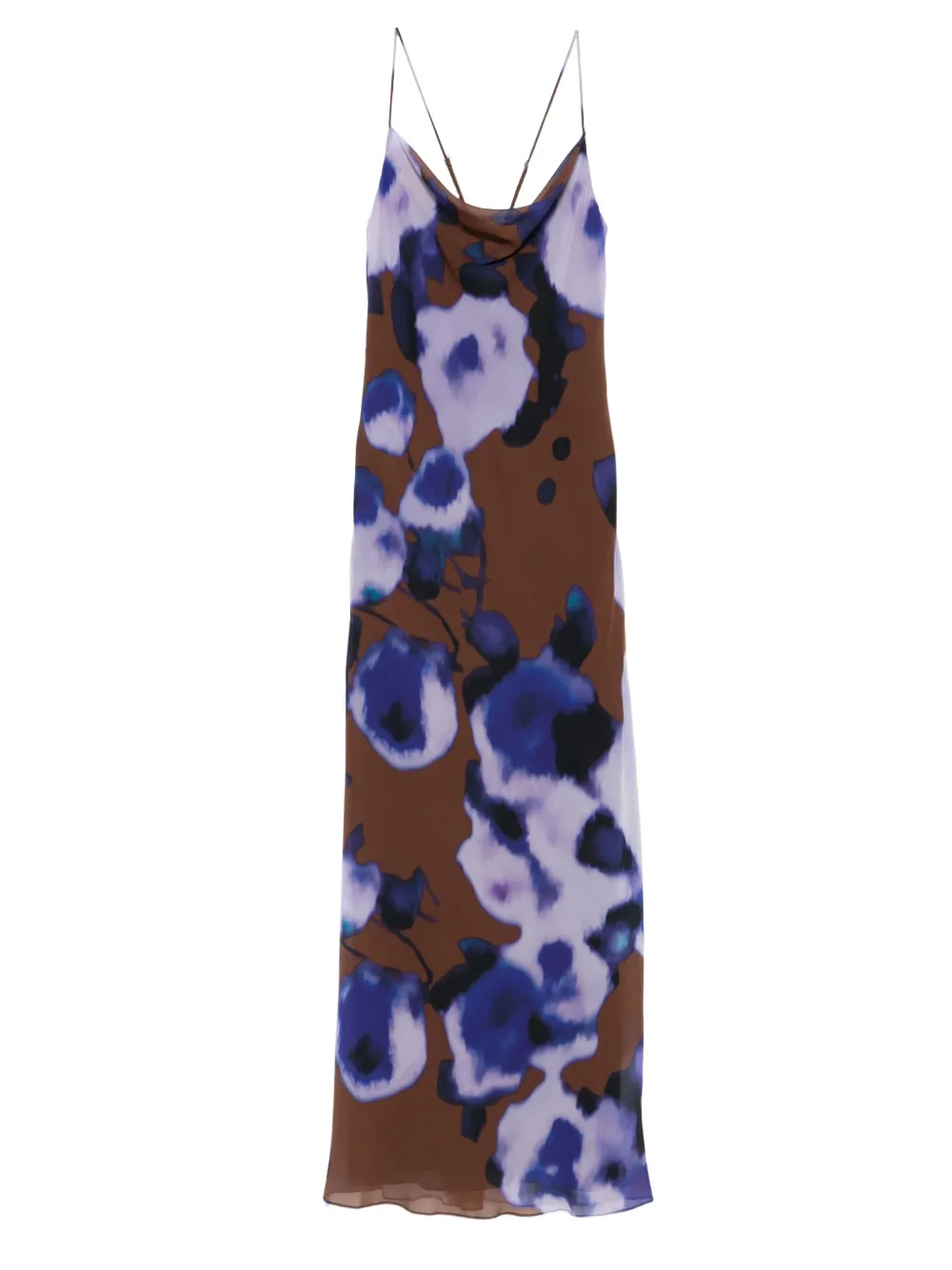 Patrizia Pepe Jurk met bloemenprint Bruin