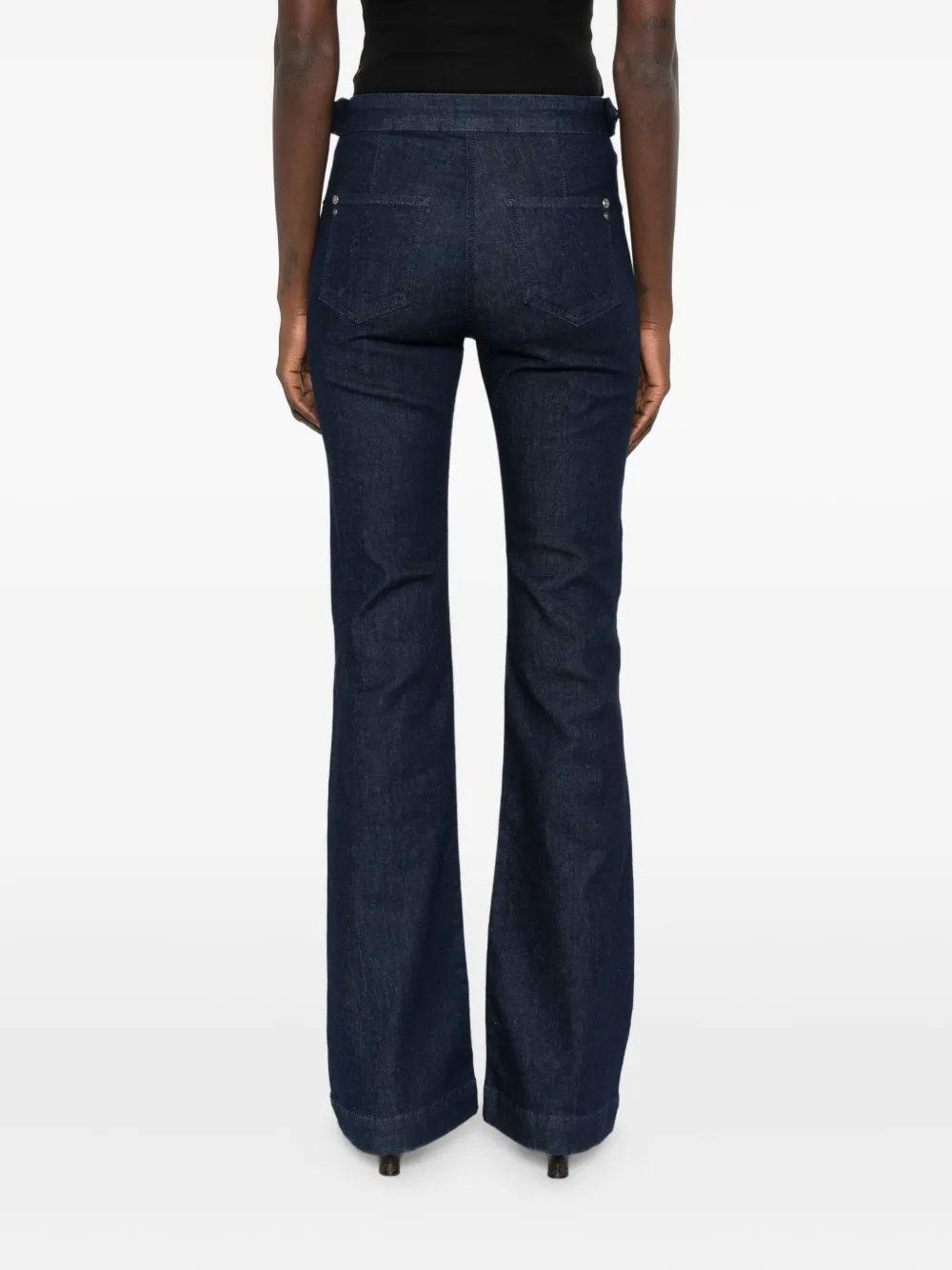 Patrizia Pepe Jeans met rits en gespdetail Blauw