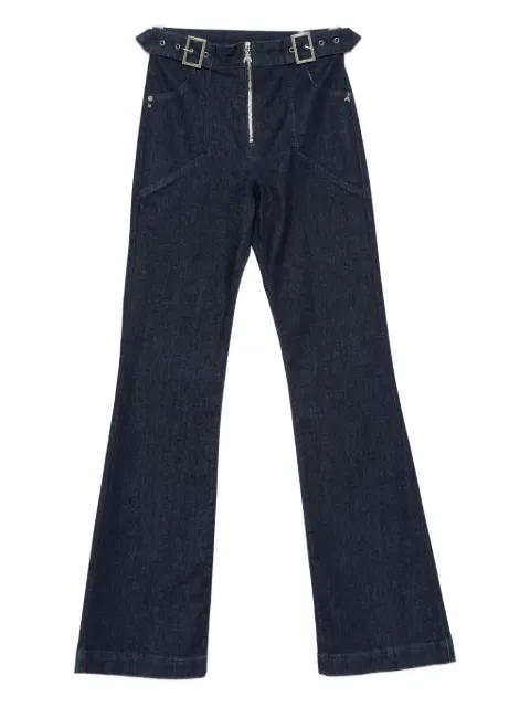 Patrizia Pepe zip-fly buckle-detail jeans