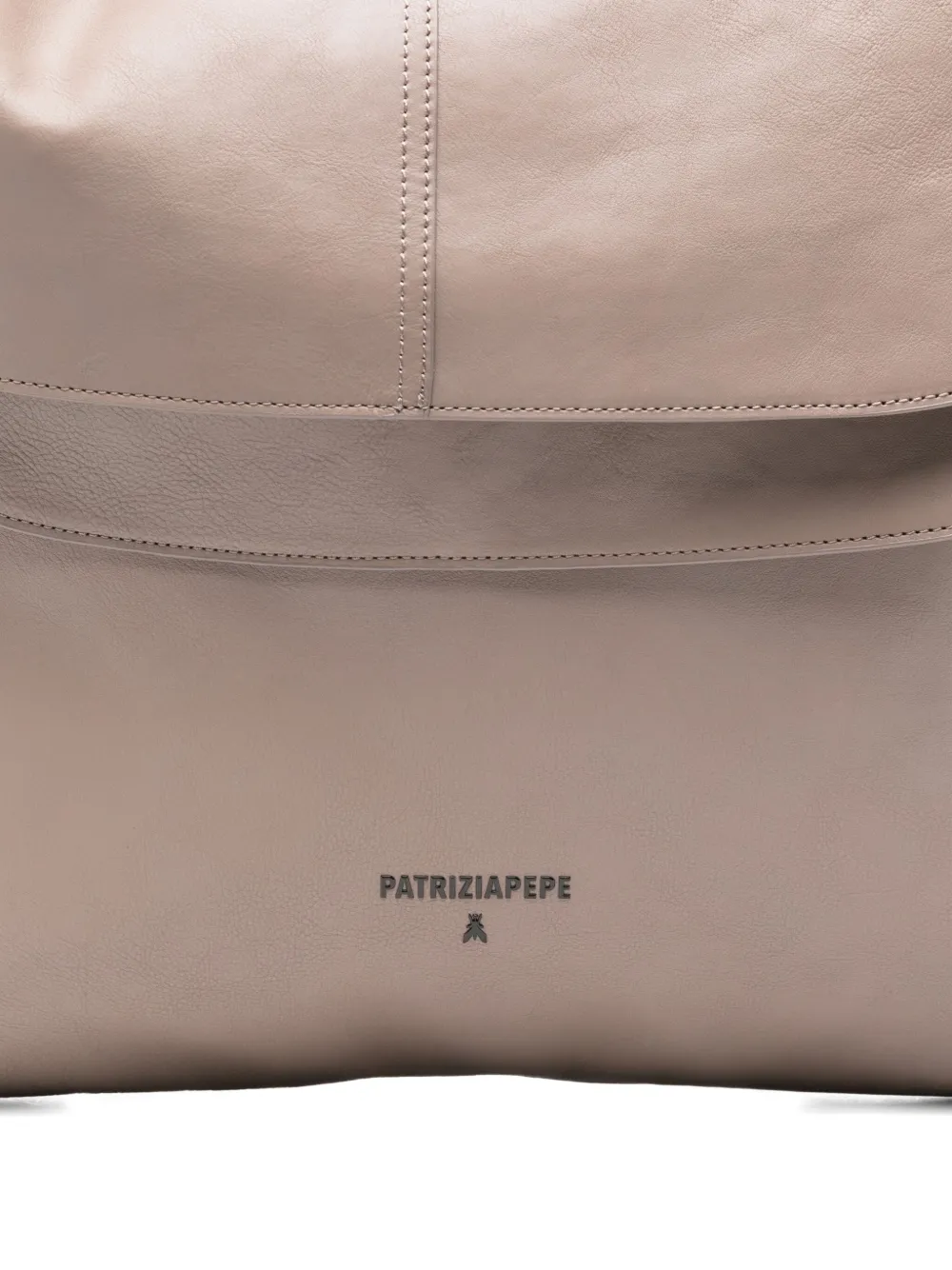 Patrizia Pepe Flap Shoulder Bag In Neutral