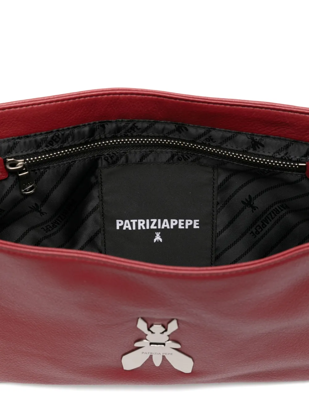 Patrizia Pepe Schoudertas met plakkaat Rood