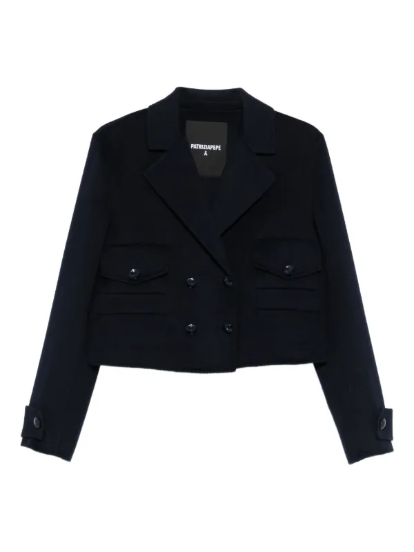 Patrizia Pepe ダブルジャケット | ブルー | FARFETCH JP