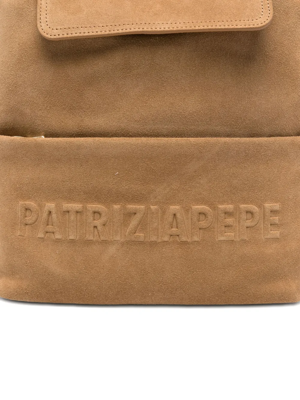 Patrizia Pepe Im(perfection) suède rugzak Bruin